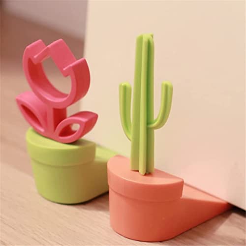 Silicone Flower Door Stopper Anti-Collision Wind-Proof (Pack of 2)