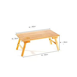 SFFZY Foldable Portable Bamboo Computer Stand Laptop Desk Notebook Desk Laptop Table for Bed Sofa Bed Tray Studying Tables
