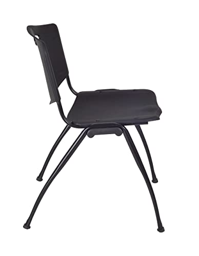 Regency Lewis Stackable Chairs, Set of 8, Black