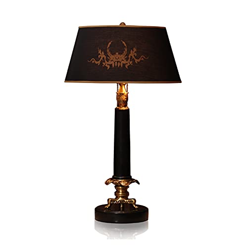SLEEVE Modern Table Lamp with Fabric Lampshade - 29" H Luxurious Nightstand Lamp
