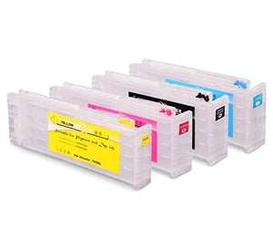 zzsbybgxfc 700ML Empty refillable Ink Cartridge with chip for Epson SureColor S30670 S50670 S30675 S50675 Printer