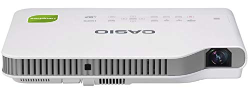 Casio XJ-A257 Ultra-Slim LED WXGA Projector with Wi-Fi + Psc Lens Cloth (3, 000 Lumens)