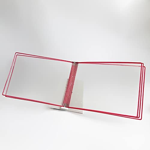 Deluxe Catalog Display Racks, Copyholders, Desktop/Wall Mounted Reference System - Yellow 18x13x2IN