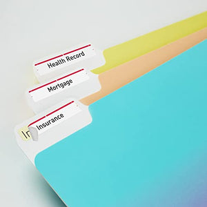 Avery Red File Folder Labels for Laser and Inkjet Printers with TrueBlock Technology, 2/3 x 3-7/16 Inches, 5 Packs (5066)