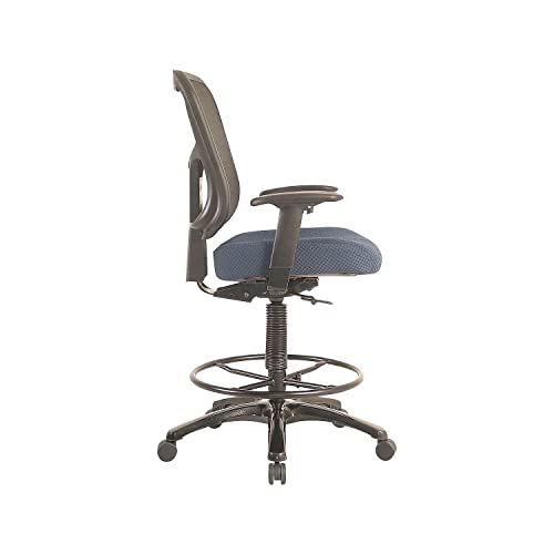 Tempur-Pedic Drafting Stool with Mesh Back, Navy - TP8200-NAVY