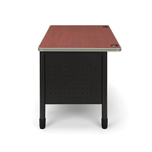 OFM Mesa Series 5-Drawer Steel Desk with Laminate Top - Durable Locking Utility Desk, Cherry, 30" x 60" (66360-CHY)