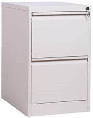 SHABOZ Small Space File Cabinet 2/3/4 Layer Drawer Cabinet, Sliding Mobile Iron Storage Cabinet (Medium White)