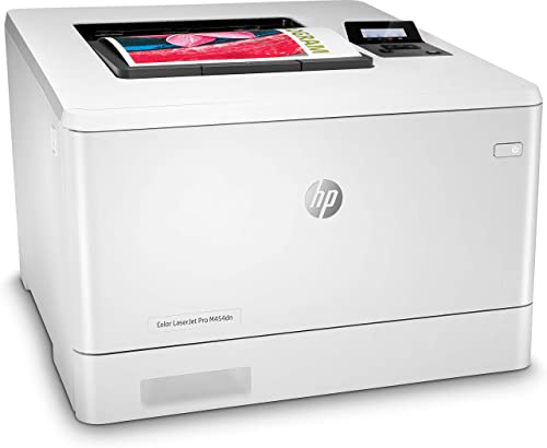 HP Color Laserjet Pro M454dn Laser Printer, Automatic 2-Sided Printing, Auto-On/Auto-Off Technology, 2-line LCD Display, 28 ppm, 250-Sheet, 256 MB, Bundle with JAWFOAL Printer Cable.