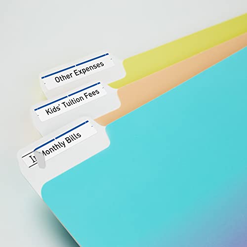 Avery Blue File Folder Labels for Laser and Inkjet Printers with TrueBlock Technology, 2/3 inches x 3-7/16 inches, 5 Packs (5766)