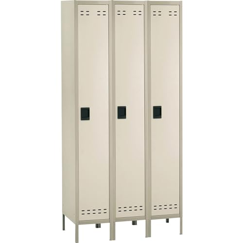 Safco Single Tier Locker, 3 Column, Tan