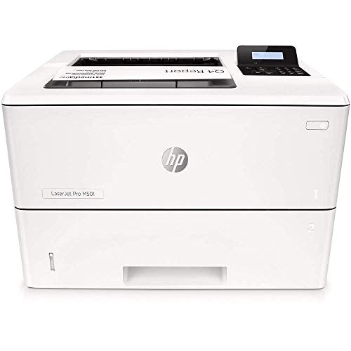HP Laserjet Pro M501dn Monochrome Laser Printer - with Extra Extension Cables - Surge Protector - Productivity Bundle