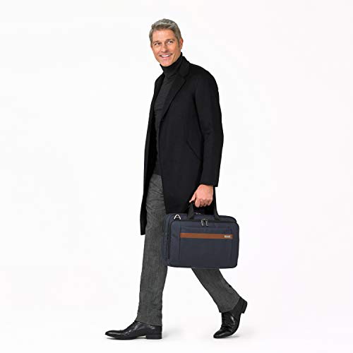Briggs & Riley Kinzie Street-Convertible Brief Briefcase, Navy, One Size