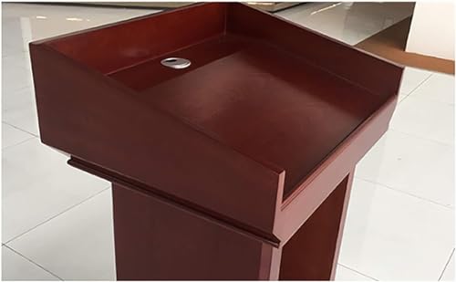 REPALY Wood Podium Lectern Stand - Portable Floor Lectern for Teachers & Speakers