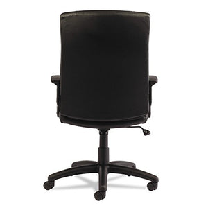 Alera ALE YR Series Executive High-Back Swivel/Tilt Leather Chair, Black