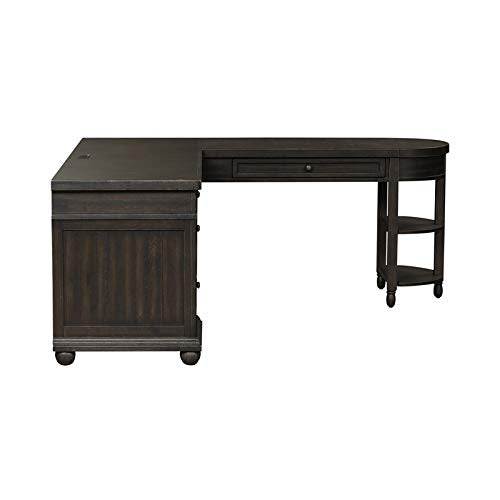 Liberty Furniture Harvest Home Black L Shaped Desk Set