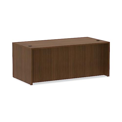 Alera Valencia Series Straight Front Desk Shell, 71 x 35.5 x 29.63, Mod Walnut