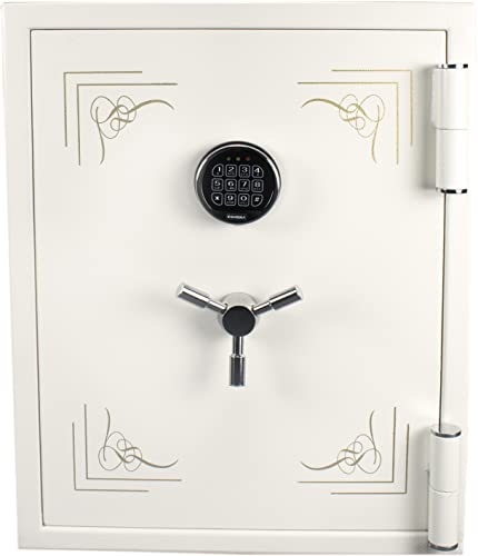 BARSKA AX13614 Digital Keypad White Jewelry Safe 2.75 Cubic Ft with LED Light, Multi, Large