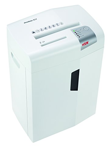 HSM shredstar X17 Cross-Cut Shredder; Shreds Up to 17 Sheets; 6.9-Gallon Capacity Shredder