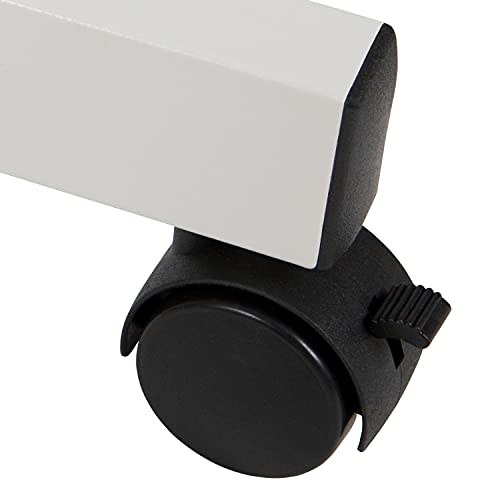 Flash Furniture HERCULES Series 53"W x 59"H Reversible Mobile Cork Bulletin Board and White Board with Pen Tray