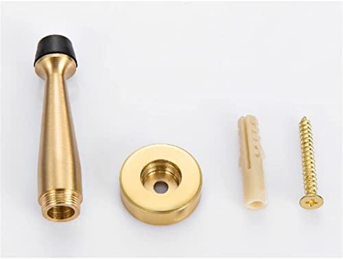 Copper Doorstop Rubber Anti-Collision Wall Mount Door Holder - Gold 120mm, 80mm, 100mm