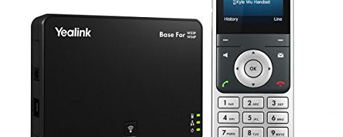 Yealink W56P IP Cordless Phones Office Bundle-DECT Handset and Base Unit, Power Supply and Microfiber Cloth #YEA-W56P-VB3 | Requires VoIP Service (Yealink W56P Base and 3 handsets)