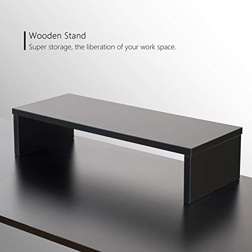 FEZIBO L-Shaped Electric Standing Desk, 48 Inches Height Adjustable Corner Desk, Full Sit Stand Home Office Table with Splice Board, Black Frame/Black Top