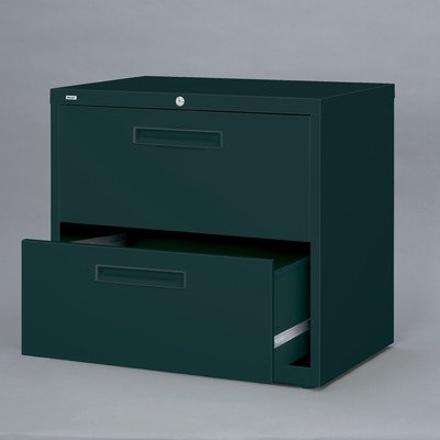 Hirsh Industries LLC 5000 Series Lateral 36" Wide 2 Drawer File Cabinet in Black