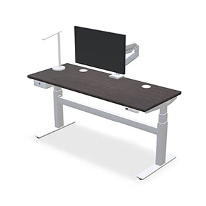 UPLIFTDESK Ash Gray Laminate Standing Desk 48x24 inch V2-Commercial C-Frame (Black)