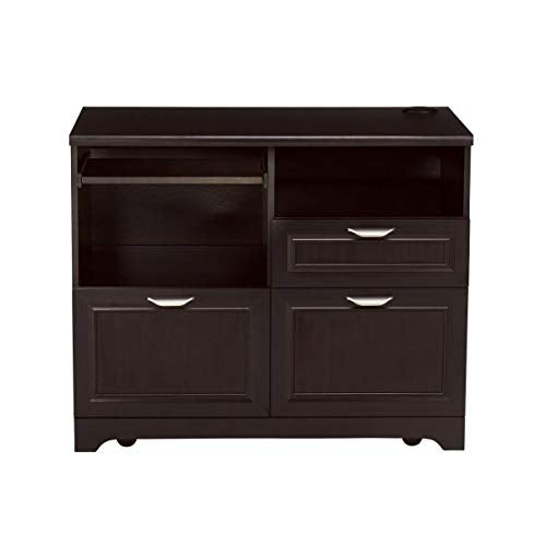 Realspace® Magellan 30"H x 36-5/16"W x 21-1/8"D Tech Station Printer Stand 2.0, Espresso