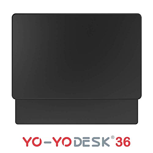 Yo-Yo DESK 36 Height-Adjustable Standing Desk. Superior sit-Stand Solution Suitable for All workstations and Standing Desk workplaces. (Black, 36")