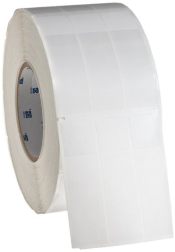 Brady THT-10-427-3 1" Width x 3.75" Height, B-427 Self-Laminating Vinyl, Matte Finish White/Translucent Thermal Transfer Printable Label (3000 per Roll)