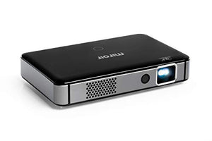 Miroir Smart HD Mini Projector M300A (Renewed), Surge Series, Android OS with Native Apps Available, LED Lamp, Auto Focus,Built in Rechargeable Battery, HDMI Input and Wireless Input
