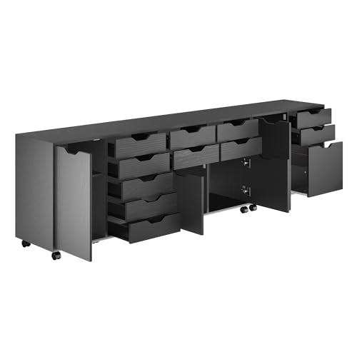 Winsome Halifax Storage Cabinet, Black