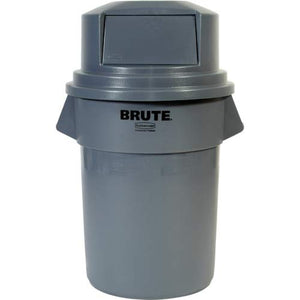 Rubbermaid Commercial Products FG265788RED Brute HDPE Round Dome Top, Red Waste Lid for BRUTE Trash Cans