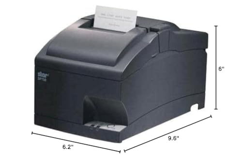 Discount Credit Card Supply Star SP742ME Ethernet Kitchen Printer for Clover (39336532) + 6X Star RC700BR0 Ink Bundle