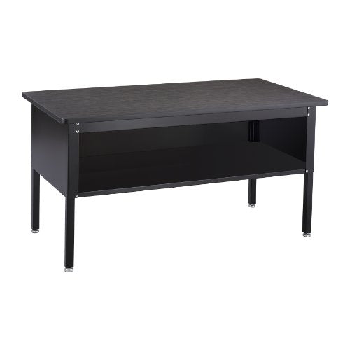 Safco Products 7749BL E-Z Sort Mail Station Sorting Table with Shelf, Black