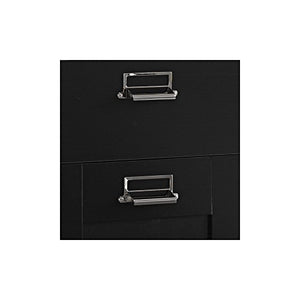 Bush Furniture Stockport Corner Desk with Hutch and 3 Drawer File Cabinet in Classic Black