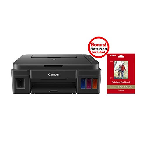 Canon PIXMA G Series Wireless MegaTank All-in-One Printer with Copier and Scanner, Built in Wi-Fi, Fast Print Speeds, Borderless Photos, Black, 32GB Durlyfish USB Card