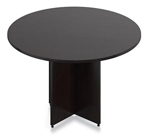 Offices To Go Round Conference Table Dimensions: 48"W X 29 1/2"H Round Table Top/Cross Base - American Dark Cherry