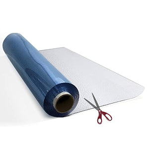PVC Roll 2mm Thick 48 Inches Frosted Roll 46ft, Clear PVC Sheet, Clear Table Cover Protector, Desk Mat Pad, Plastic Table Cover for Restaurants, PVC Floor Mat