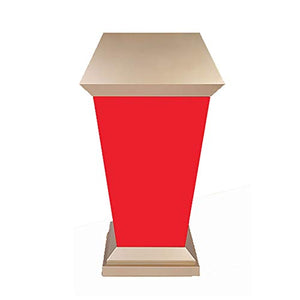 SHABOZ Podium Presentation Lectern Stand with Door and Storage Area