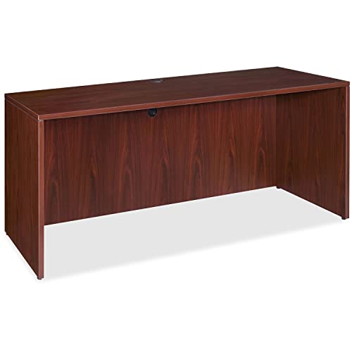 Lorell 69376 Credenza Shell, 72" x 24" x 29-1/2", Mahogany