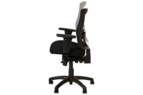 Alera ALEET4217 Etros Series Mid-Back Multifunction with Seat Slide Chair, Black