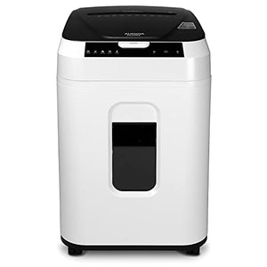 Aurora Commercial Grade 200-Sheet Auto Feed High Security Micro-Cut Paper Shredder - 60 Minutes Runtime - Security Level P-5
