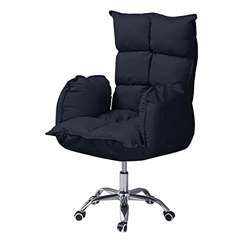 Boddenly Sofa Computer Chair, Modern Style Adjustable Height Adjustable Backrest Angle Sofa Chair Home Office Chair Sponge Chair (Black)