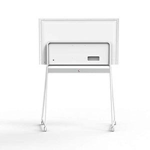 Vibe Interactive Whiteboard Stand, Portable Smart Digital Monitor Holder for 55" Touchscreen Collaboration Smart Whiteboard, on Wheeles (White)