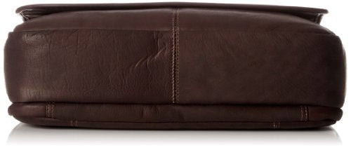Samsonite Colombian Leather Flapover Briefcase, Brown, One Size