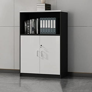 EDWAL Vertical Storage Cabinet File Cabinet with Door, Wood Lateral Filing Cabinet - Home Office Printer Stand