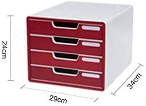 Generic Four-Floor Home Office File Storage Cabinet 29×34×24CM