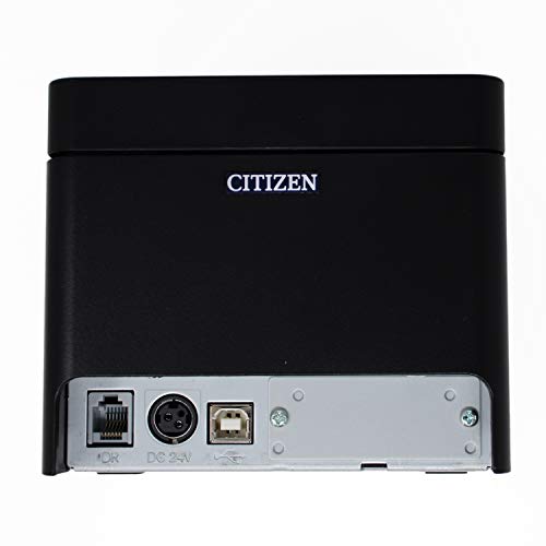 Citizen Thermal Receipt Printer - USB 2.0 Interface with Auto-Cutter Prints Ultra High-Speed 300 MM/S. Worry Free 2 Year Warranty (BRR-CT-E651-BLACK)